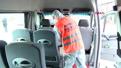 ANKARA Semt pazarı dezenfeksiyon istasyonuna dönüştürüldü