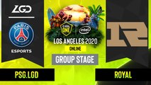 Dota2 - Royal Never Give Up vs. PSG.LGD - Game 1 - Group Stage - CN - ESL One Los Angeles
