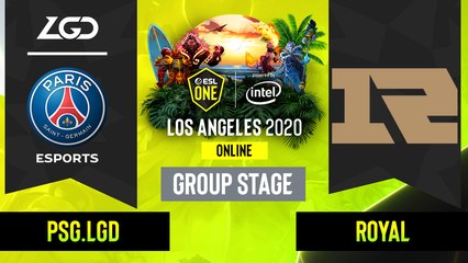 Dota2 - Royal Never Give Up vs. PSG.LGD - Game 1 - Group Stage - CN - ESL One Los Angeles