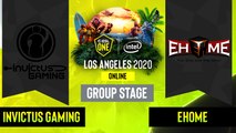Dota2 - EHOME vs.  Invictus Gaming - Game 1 - Group Stage - CN - ESL One Los Angeles