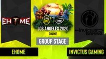 Dota2 - EHOME vs.  Invictus Gaming - Game 2 - Group Stage - CN - ESL One Los Angeles