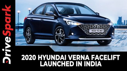 Descargar video: 2020 Hyundai Verna Facelift Launched In India | Prices, Specs, Features & Other Updates