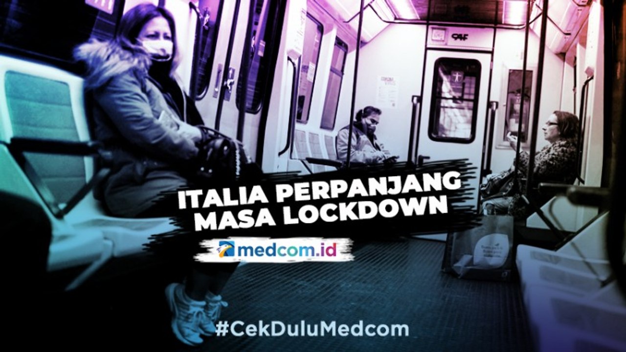 Lockdown di Italia Diperpanjang Hingga Paskah