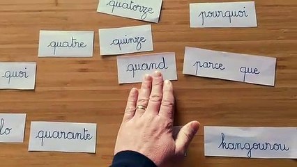 Comment apprendre des mots