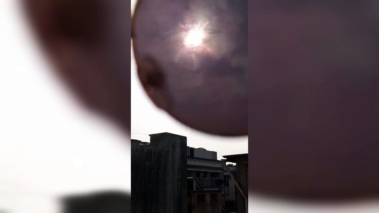 The solar eclipse