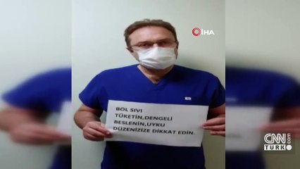 Sağlık çalışanlarından koronavirüs klibi