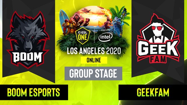 Dota2 - GeekFam vs. BOOM Esports - Game 2 - Group Stage - SEA - ESL One Los Angeles