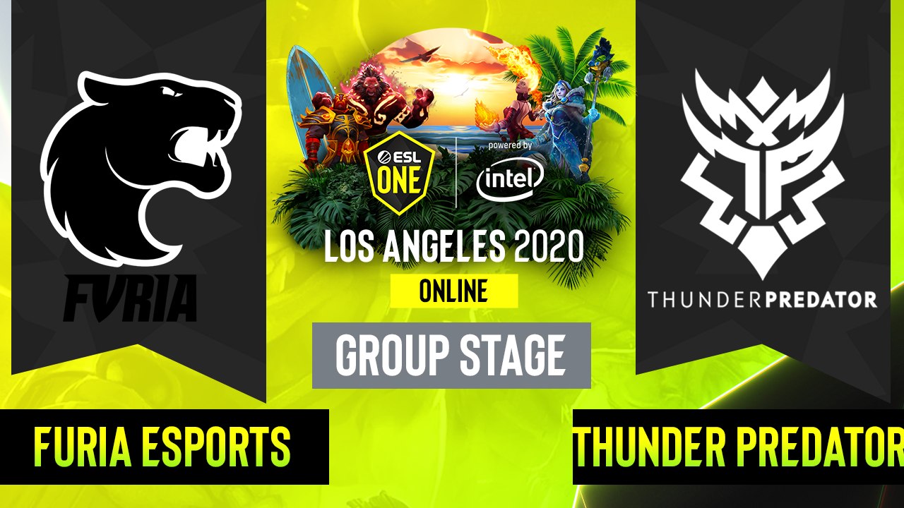 Dota2 - FURIA Esports vs.  Thunder Predator - Game 1 - Group Stage - SA - ESL One Los Angeles