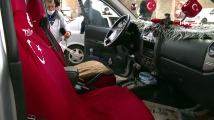 Mamak’tan araçlar için “dezenfekte tüneli”