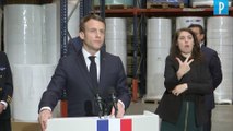 Production de Masques  : Macron veut l’indépendance de la France «avant la fin de l’année »