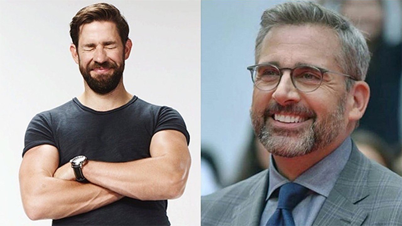 Feel-Good Show: John Krasinski Reunites With Co-Star Steve Carell