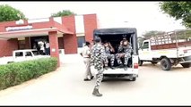 लाकडाउन की पालना के लिए राजलदेसर में पुलिस का फ्लैग मार्च