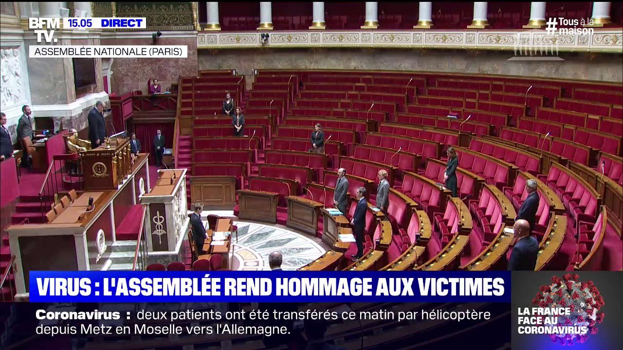L'Assemblée Nationale observe une minute de silence en hommage aux victimes du coronavirus