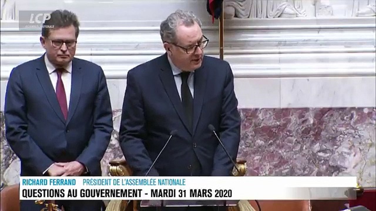 Coronavirus - Regardez la minute de silence observée à l’Assemblée nationale quasi vide en hommage aux victimes - VIDEO