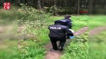 Sultanbeyli'de polis sokak köpeklerini besledi