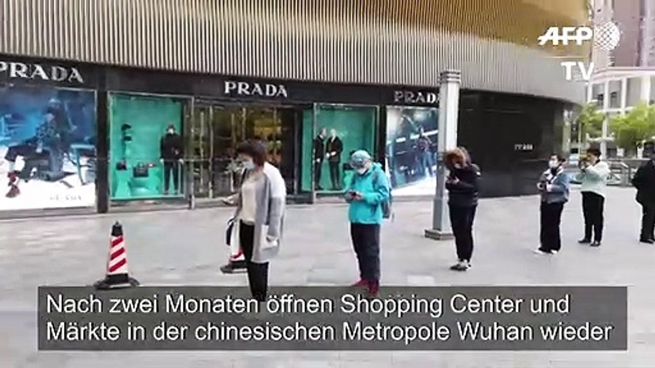 Einwohner von Wuhan können wieder auf Märkte