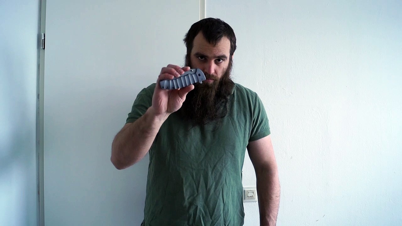 The Böker Magnum Blue Drop pocket knife