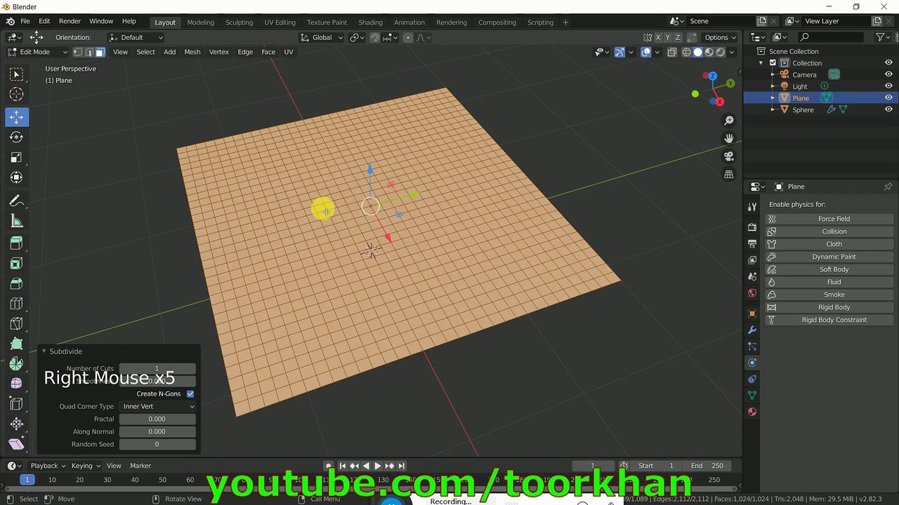 Blender Tutorial, Ghost 2, Eeve Ghost Tutorial, How to Make Ghost , Animation, By Toorkhan
