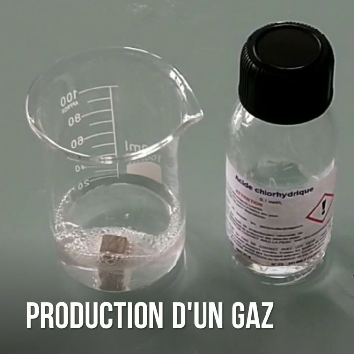 Transformation chimique entre la craie et l'acide chlorhydrique - Vidéo ...