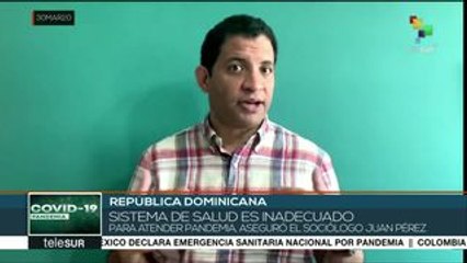 Pérez: sistema de salud dominicano, inadecuado para atender pandemia
