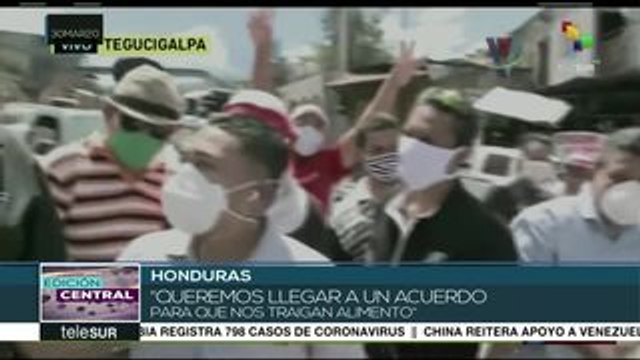 Protestas en Honduras para exigir alimentos durante la cuarentena