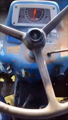 Hilarious NI farmer on his vintage Ford 5000 tractor