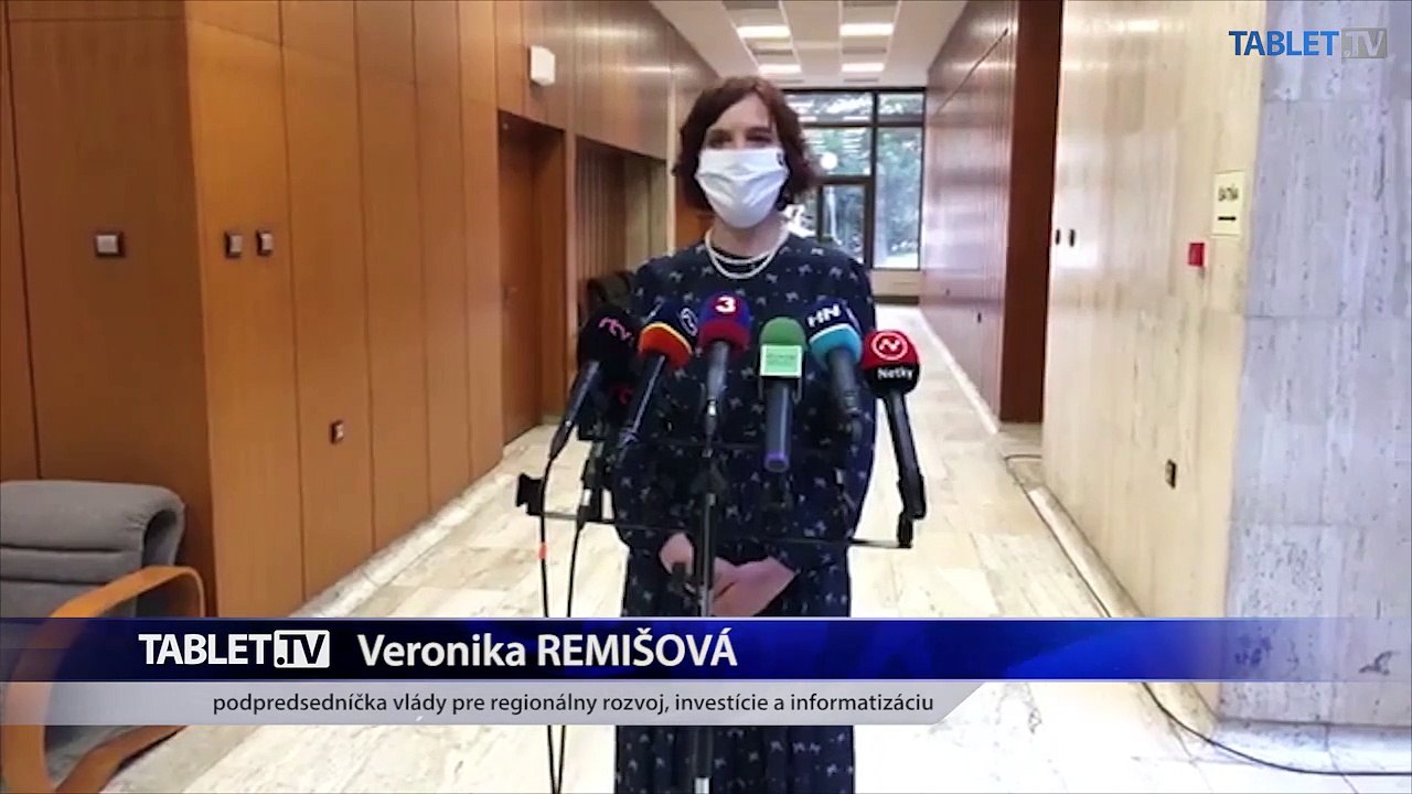 ZÁZNAM: Brífing podpredsedníčky vlády pre investície a informatizáciu Veroniky Remišovej