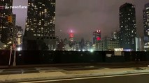Empire State Building in New York flashes red to honour medics battling COVID-19