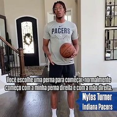 Dribble Balance Drill with Myles Turner (Portuguese Subtitles)