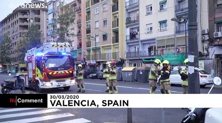 A Valence, l'hommage aux personnels soignants