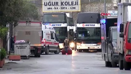 FLORYA'DAKİ KARANTİNA YURDUNDAN ÇIKIŞLAR BAŞLADI