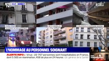 Les applaudissements des Français pour le personnel soignant