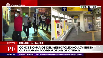 Primera Edición: Incertidumbre por supuesta suspensión del servicio del Metropolitano