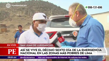 Primera Edición: Así se ve el décimo sexto día de la emergencia nacional en las zonas más pobres de Lima
