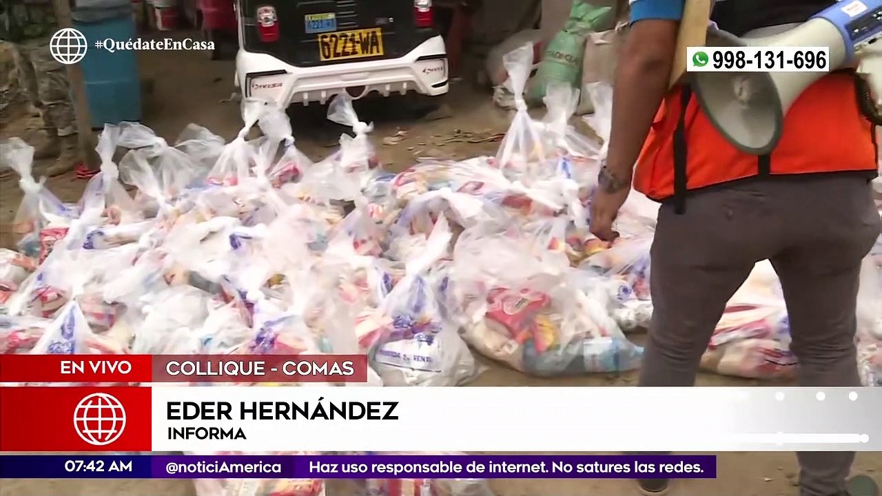 Primera Edición: Municipalidad de Comas llevó ayuda a familias más necesitadas en los cerros de Collique