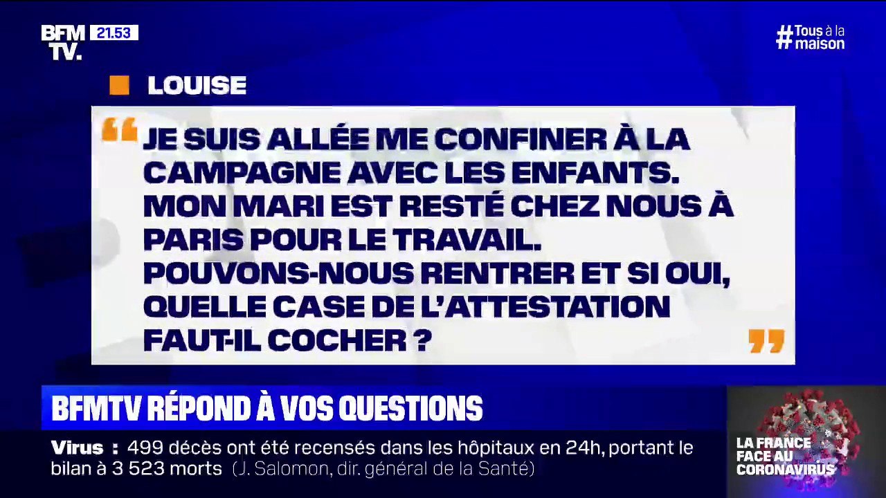 Je suis partie me confiner à la campagne avec mes enfants. Pouvons-nous rentrer ? BFMTV vous répond
