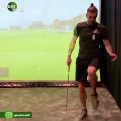 Gareth Bale karantina günlerini golf oynayarak geçiriyor