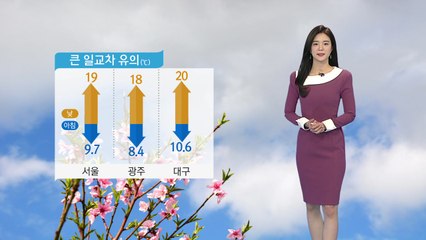[날씨] 포근한 봄, 중서부 미세먼지...남해안·동해안 비 / YTN