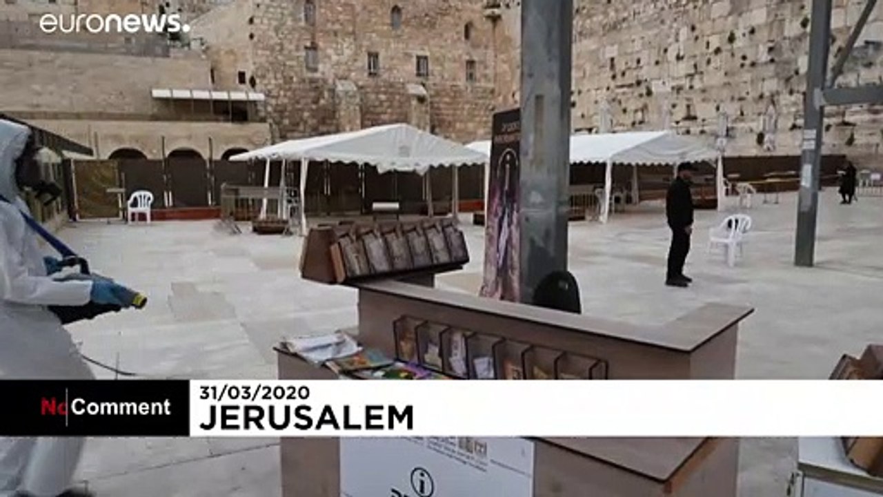 Jerusalem: Klagemauer desinfiziert