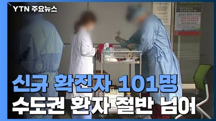 신규 환자 101명...'집단감염' 수도권 환자 절반 넘어 / YTN