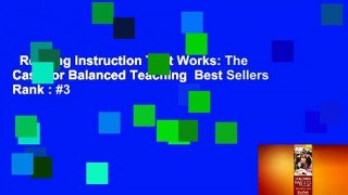 Reading Instruction That Works: The Case for Balanced Teaching  Best Sellers Rank : #3