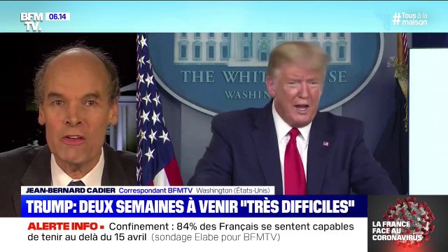 Coronavirus aux États-Unis: Trump prévient que les Américains vont faire face à deux semaines très très douloureuses