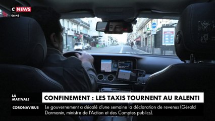 Confinement : les taxis tournent au ralenti