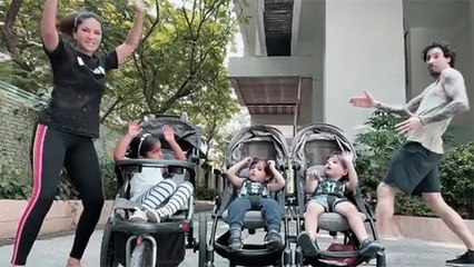 Sunny Leone Dancing With Kids And Husband During Lockdown