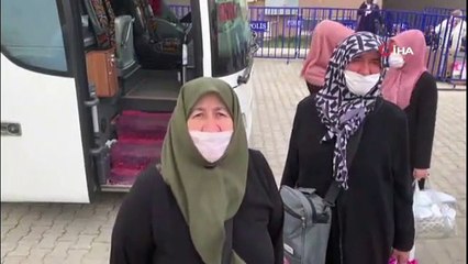 Karantinadaki umreciler Isparta'dan mutlu ayrıldı