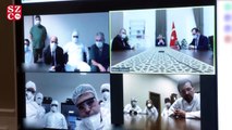 Sağlık Bakanı Fahrettin Koca hekim ve sağlık çalışanları ile video konferans görüşmesi yaptı