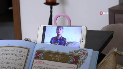Sanal alemde hafız eğitimini tamamladı
