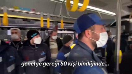 İBB Sözcüsü Ongun'dan bakanlık genelgesine videolu yanıt; 'yüzde 50 yolcu kapasitesi kuralını' test etti