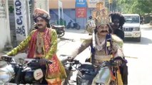 Dhone town, Kurnool district, AP  sees police put drama artistes on corona awareness drive (filing)