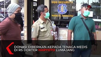 Download Video: Inspiratif! Sejumlah Orang di Lumajang Berdonasi Makanan Untuk Tenaga Medis